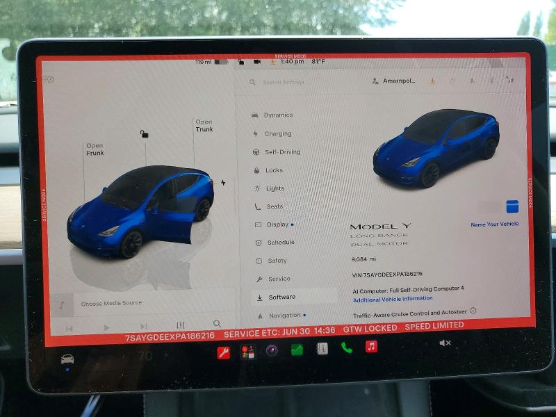 Продаж на аукціоні авто 2023 Tesla Model Y, vin: 7SAYGDEEXPA186216, номер лоту: 60029016
