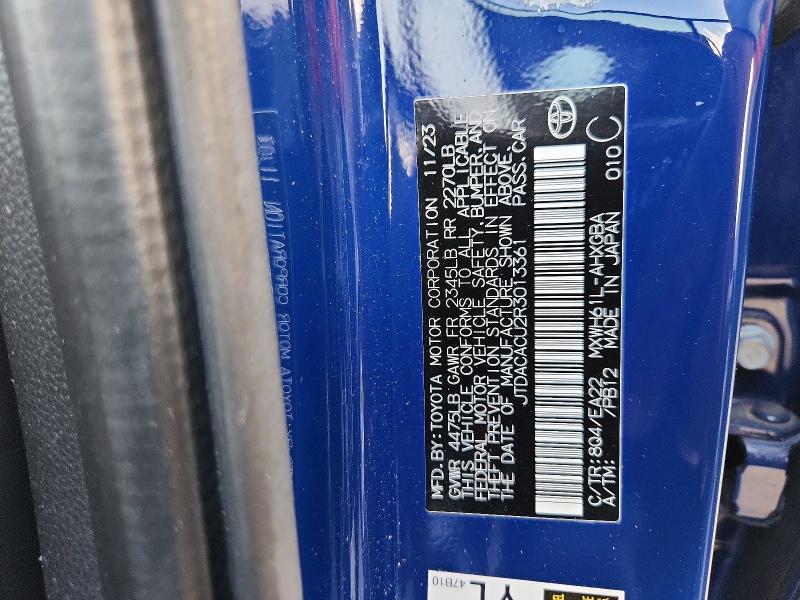 Aukcja sprzedaży 2024 Toyota Prius Prime, vin: JTDACACU2R3013361, numer aukcji: 61615556