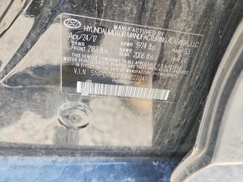 Продажа на аукционе авто 2018 Hyundai Elantra, vin: 5NPD74LF3JH222041, номер лота: 60718396