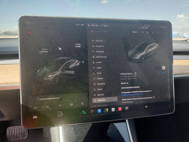 Aukcja sprzedaży 2020 Tesla Model 3, vin: 5YJ3E1EB9LF635285, numer aukcji: 60679296