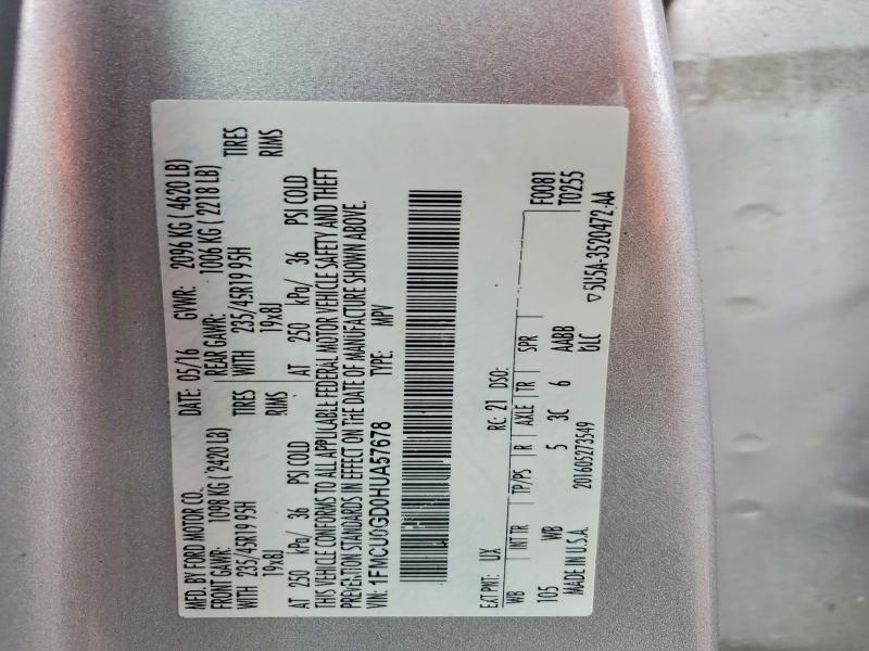 Продажа на аукционе авто 2017 Ford Escape, vin: 1FMCU0GD0HUA57678, номер лота: 61915336