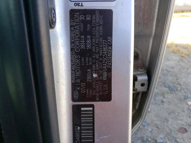 Aukcja sprzedaży 2012 Kia Forte, vin: KNAFU4A25C5486377, numer aukcji: 61231116