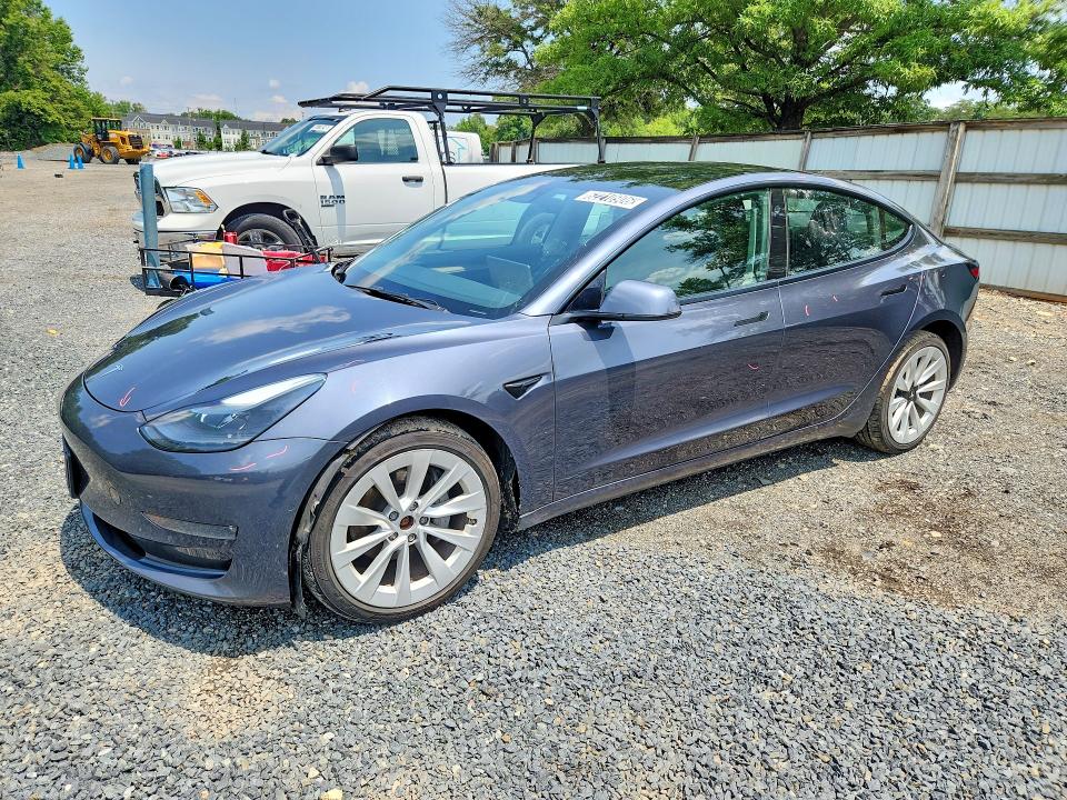 Продажа на аукционе авто 2022 Tesla Model 3, vin: 5YJ3E1EB2NF291348, номер лота: 62210906