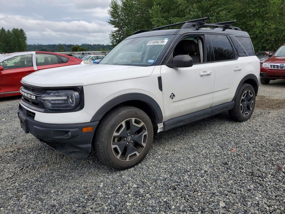 2022 Ford Bronco Sport მანქანა იყიდება აუქციონზე, vin: 3FMCR9C60NRD34202, აუქციონის ნომერი: 61606236