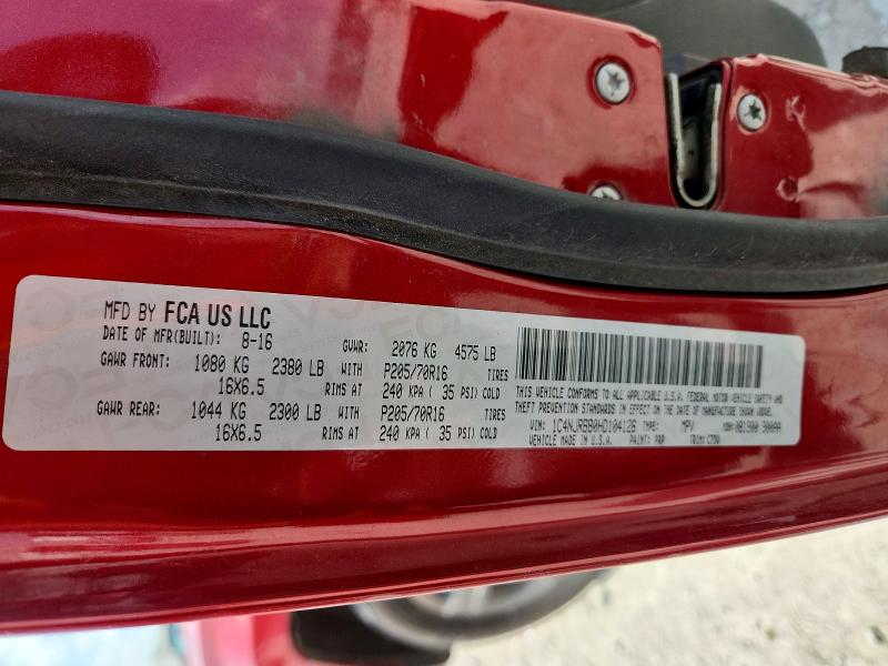 Продаж на аукціоні авто 2017 Jeep Patriot, vin: 1C4NJRBB0HD104126, номер лоту: 62154096