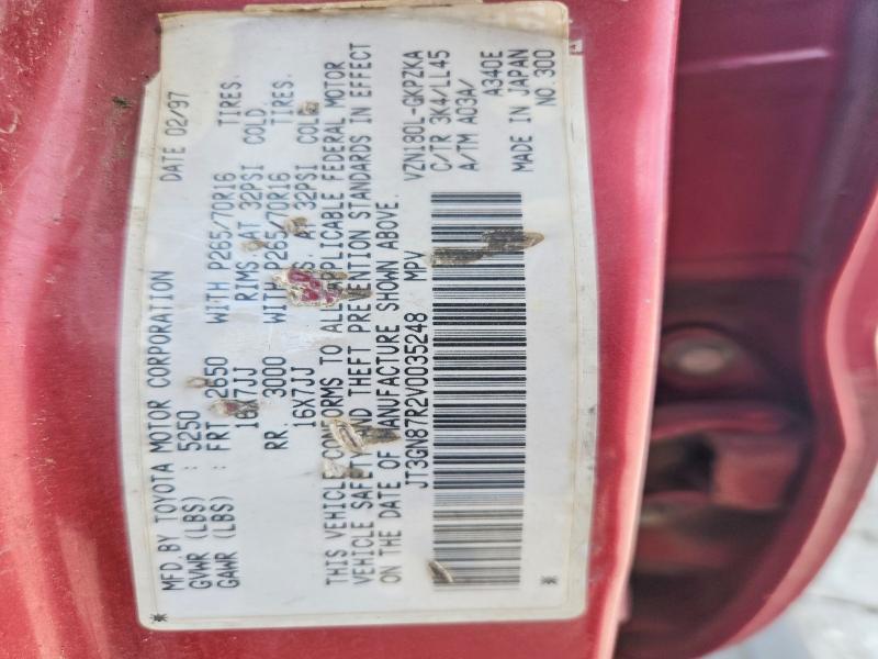 Aukcja sprzedaży 1997 Toyota 4runner, vin: JT3GN87R2V0035248, numer aukcji: 60112216
