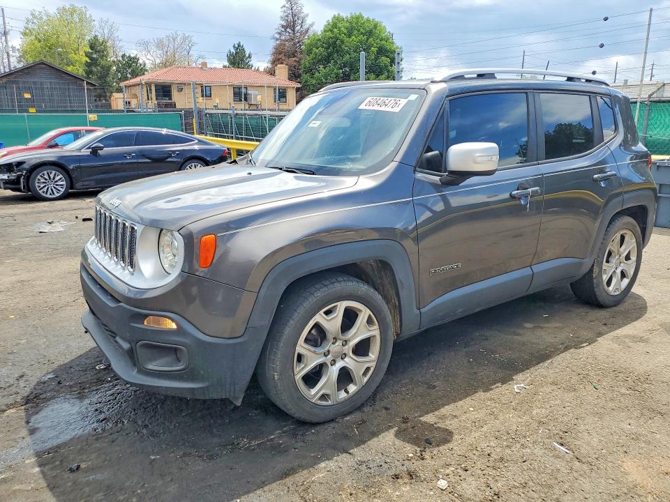 2018 Jeep Renegade მანქანა იყიდება აუქციონზე, vin: ZACCJADB6JPG68585, აუქციონის ნომერი: 60846476