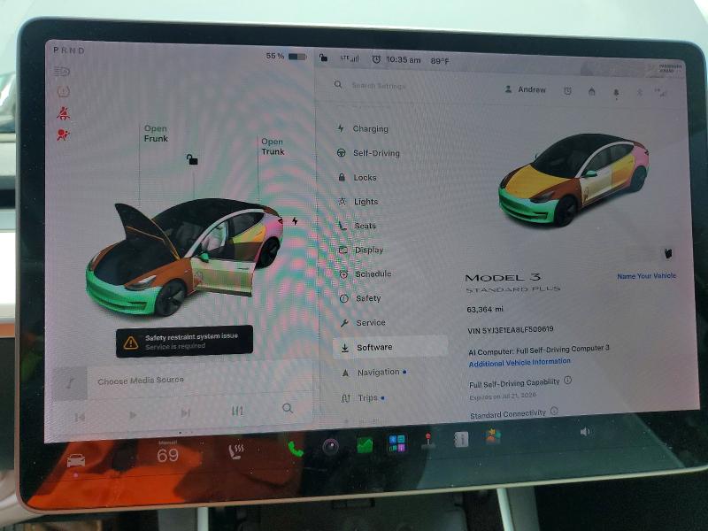 Продажа на аукционе авто 2020 Tesla Model 3, vin: 5YJ3E1EA8LF509619, номер лота: 59916016