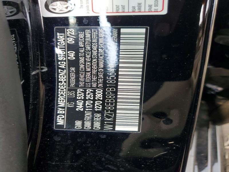 2023 Mercedes-benz E მანქანა იყიდება აუქციონზე, vin: W1KZF8EB8PB185644, აუქციონის ნომერი: 61795466