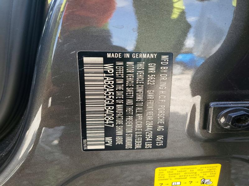 Aukcja sprzedaży 2016 Porsche Macan, vin: WP1AB2A55GLB40847, numer aukcji: 61927566