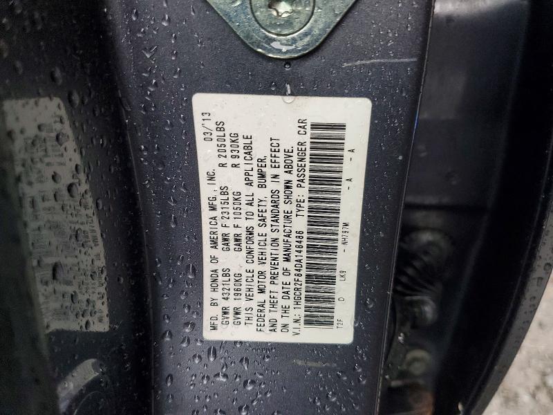 Aukcja sprzedaży 2013 Honda Accord, vin: 1HGCR2F84DA148486, numer aukcji: 62984136
