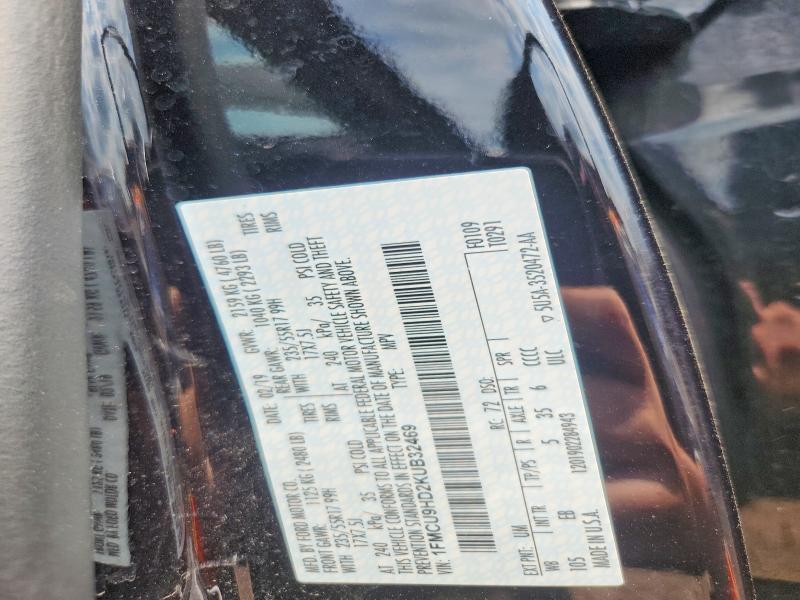 2019 Ford Escape მანქანა იყიდება აუქციონზე, vin: 1FMCU9HD2KUB32469, აუქციონის ნომერი: 61660476