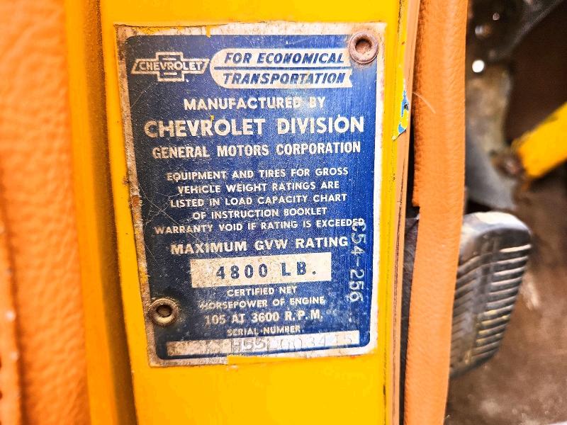 Продажа на аукционе авто 1955 Chevrolet Work Truck, vin: H55L003445, номер лота: 58995876