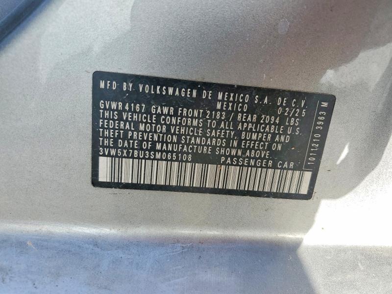Aukcja sprzedaży 2025 Volkswagen Jetta, vin: 3VW5X7BU3SM065108, numer aukcji: 61697246