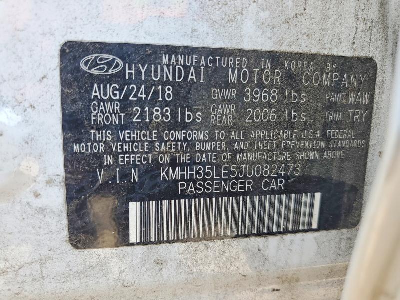Aukcja sprzedaży 2018 Hyundai Elantra Gt, vin: KMHH35LE5JU082473, numer aukcji: 61351516