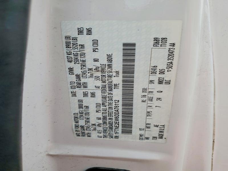 Продажа на аукционе авто 2013 Ford Econoline, vin: 1FTNE2EW6DDA76112, номер лота: 61687036