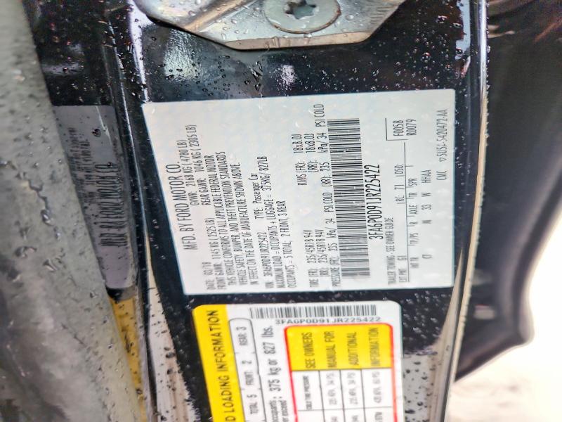 Продажа на аукционе авто 2018 Ford Fusion, vin: 3FA6P0D91JR225422, номер лота: 62096136