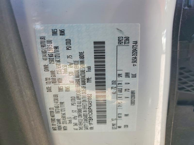 Продажа на аукционе авто 2023 Ford Transit, vin: 1FTBR1C80PKA51082, номер лота: 62399616