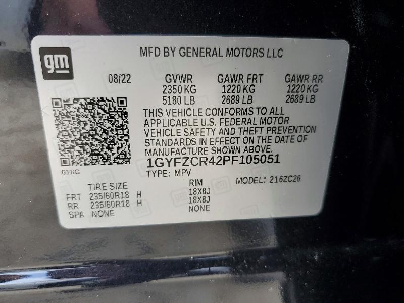 Продажа на аукционе авто 2023 Cadillac Xt4, vin: 1GYFZCR42PF105051, номер лота: 59826016