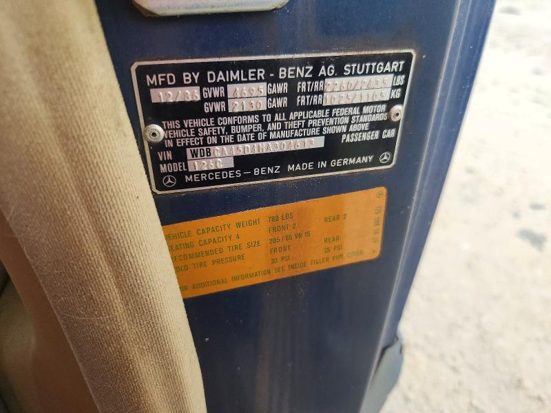 Продажа на аукционе авто 1987 Mercedes-benz 560, vin: WDBCA45D4HA304613, номер лота: 62018246