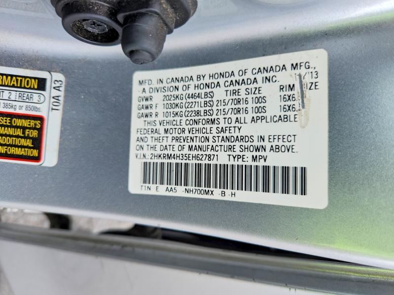 Продаж на аукціоні авто 2014 Honda Cr-v, vin: 2HKRM4H35EH627871, номер лоту: 61529766