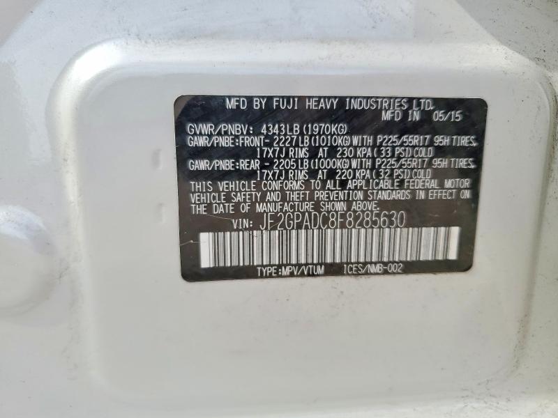 Продажа на аукционе авто 2015 Subaru Xv Crosstrek, vin: JF2GPADC8F8285630, номер лота: 61038416
