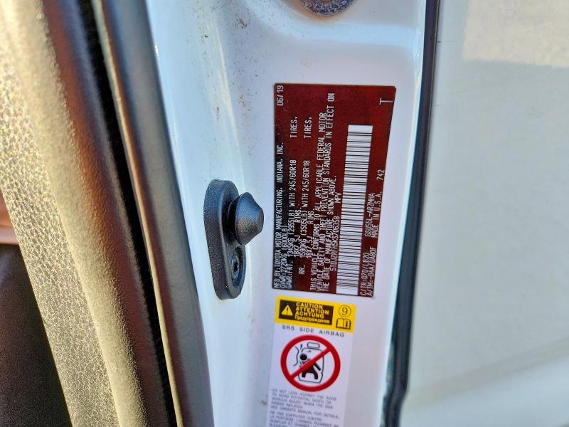 2019 Toyota Highlander მანქანა იყიდება აუქციონზე, vin: 5TDJZRFH5KS706358, აუქციონის ნომერი: 62941066