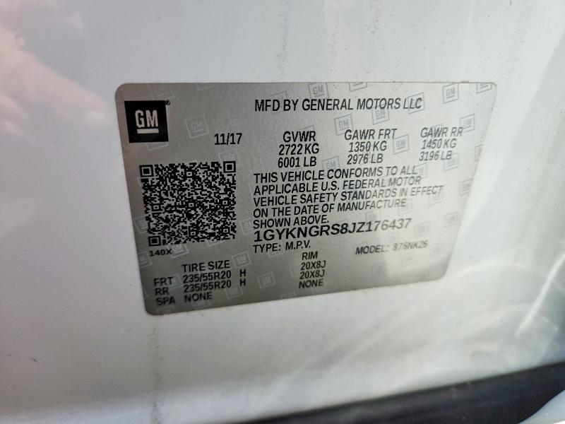 Aukcja sprzedaży 2018 Cadillac Xt5, vin: 1GYKNGRS8JZ176437, numer aukcji: 60163296