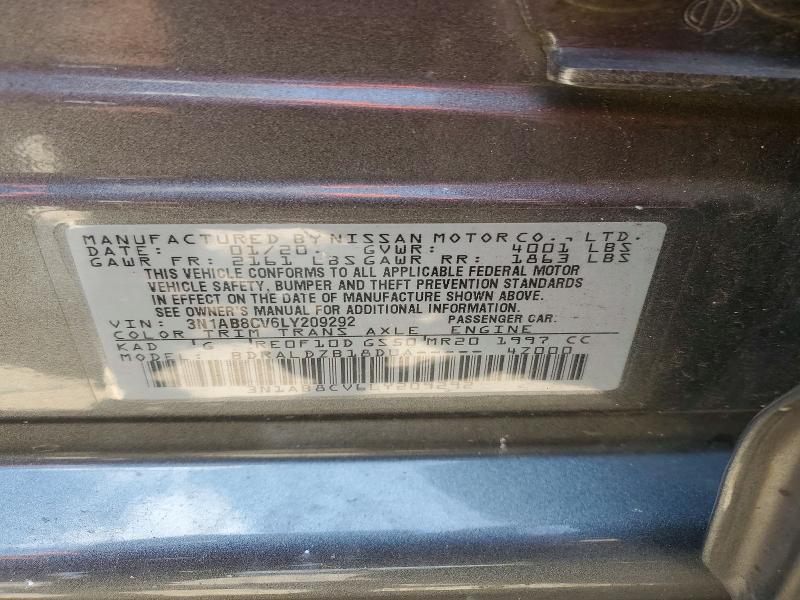Продажа на аукционе авто 2020 Nissan Sentra, vin: 3N1AB8CV6LY209292, номер лота: 60883846