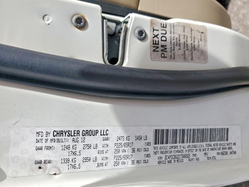 60617786 :رقم المزاد ، 3C4PDCBG2DT506565 vin ، 2013 Dodge Journey مزاد بيع