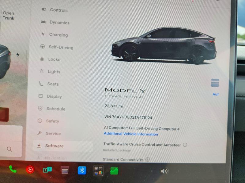 60157976 :رقم المزاد ، 7SAYGDED2TA475124 vin ، 2026 Tesla Model Y مزاد بيع