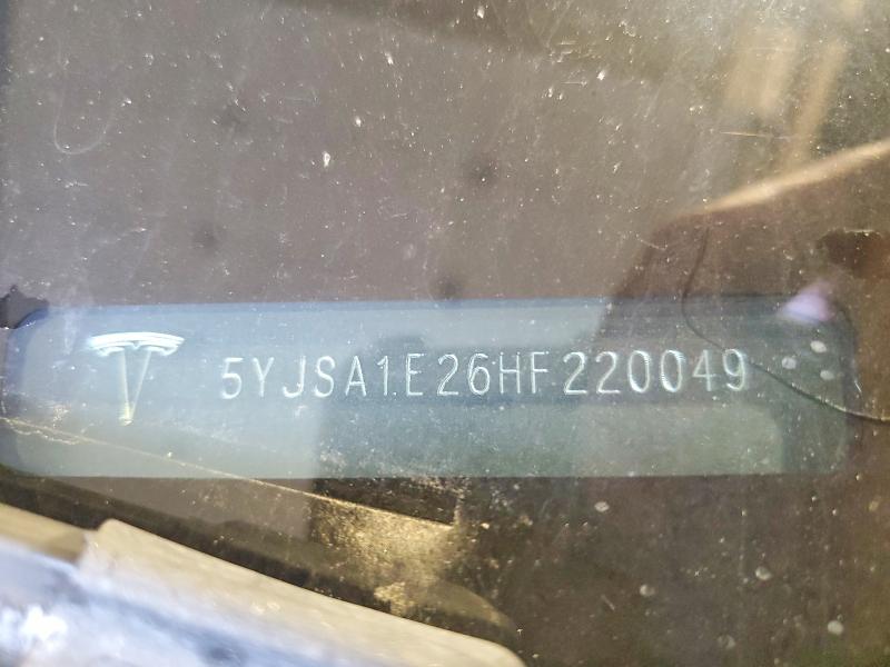 Продажа на аукционе авто 2017 Tesla Model S, vin: 5YJSA1E26HF220049, номер лота: 59827486