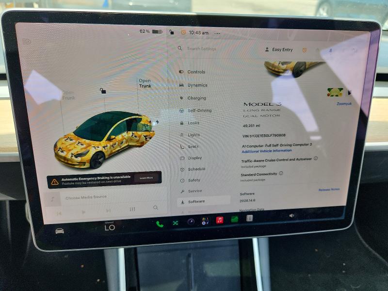 Aukcja sprzedaży 2020 Tesla Model 3, vin: 5YJ3E1EB0LF790808, numer aukcji: 59191806