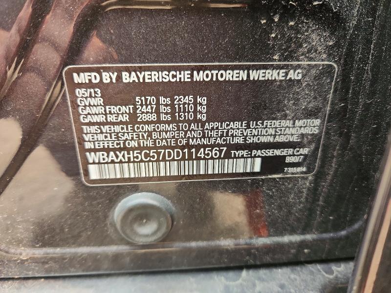 Aukcja sprzedaży 2013 Bmw 528, vin: WBAXH5C57DD114567, numer aukcji: 61018086