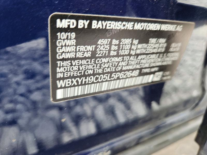 2020 Bmw X2 მანქანა იყიდება აუქციონზე, vin: WBXYH9C05L5P62648, აუქციონის ნომერი: 61963196
