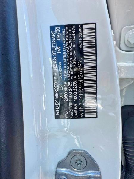 Aukcja sprzedaży 2021 Mercedes-benz A, vin: W1K3G4FB9MJ267992, numer aukcji: 62118556