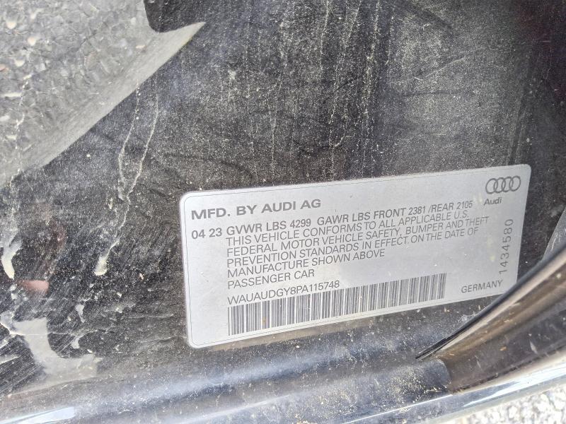 Aukcja sprzedaży 2023 Audi A3, vin: WAUAUDGY8PA115748, numer aukcji: 62786446
