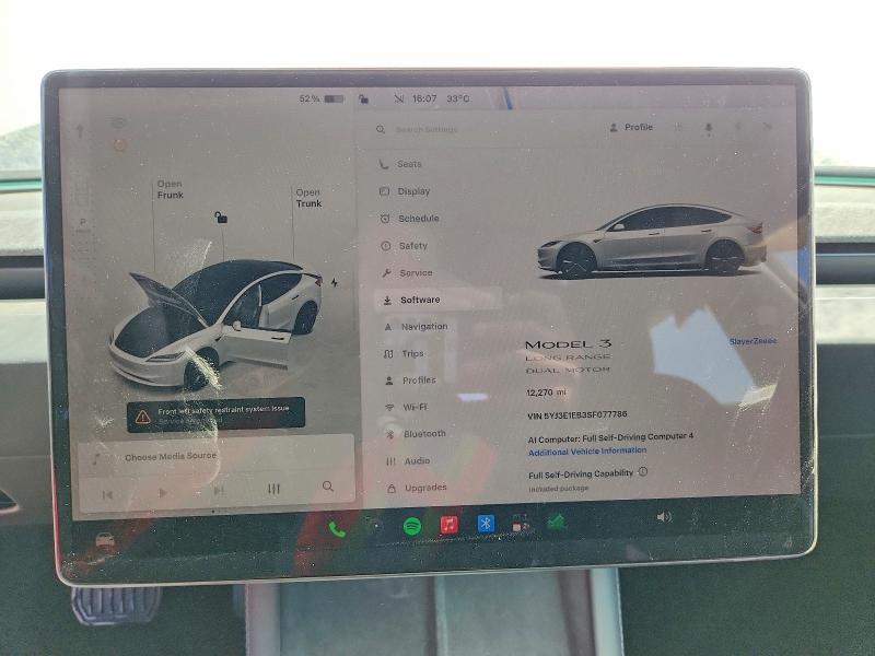 Продаж на аукціоні авто 2025 Tesla Model 3, vin: 5YJ3E1EB3SF077786, номер лоту: 59000056