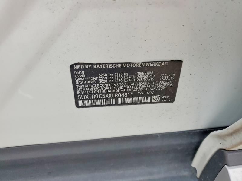 2019 Bmw X3 მანქანა იყიდება აუქციონზე, vin: 5UXTR9C5XKLR04811, აუქციონის ნომერი: 63157126