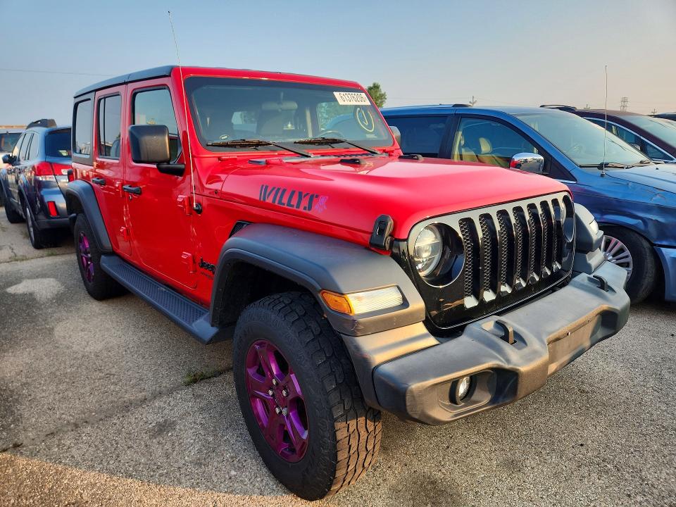 61376206 :رقم المزاد ، 1C4HJXDNXLW188686 vin ، 2020 Jeep Wrangler Unlimited مزاد بيع