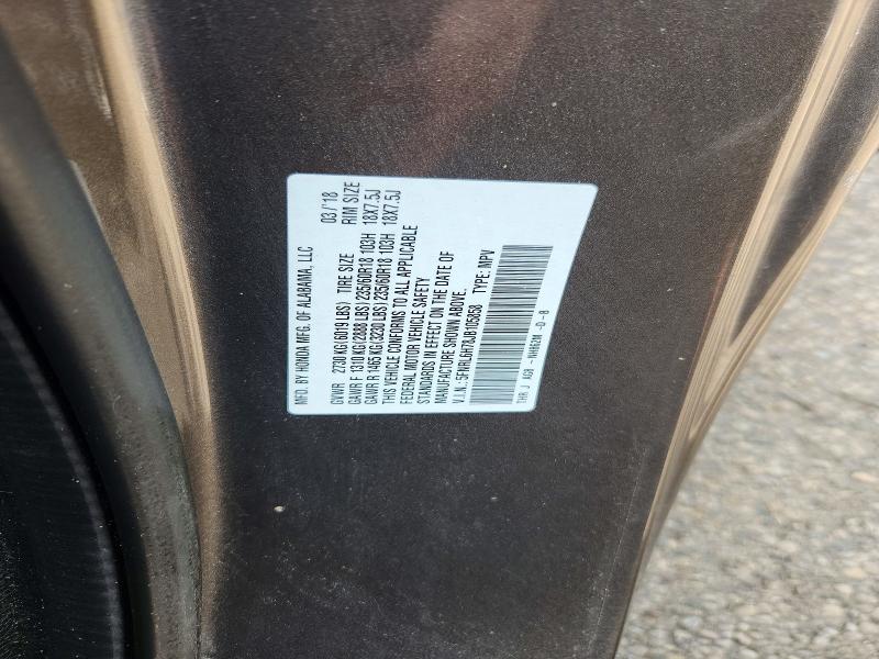 Aukcja sprzedaży 2018 Honda Odyssey, vin: 5FNRL6H78JB105858, numer aukcji: 60967806