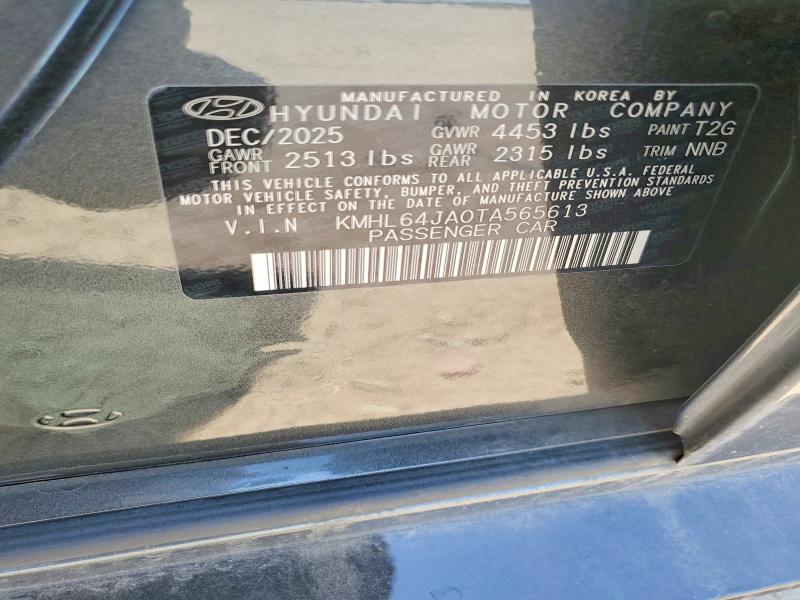 Aukcja sprzedaży 2026 Hyundai Sonata, vin: KMHL64JA0TA565613, numer aukcji: 63224906
