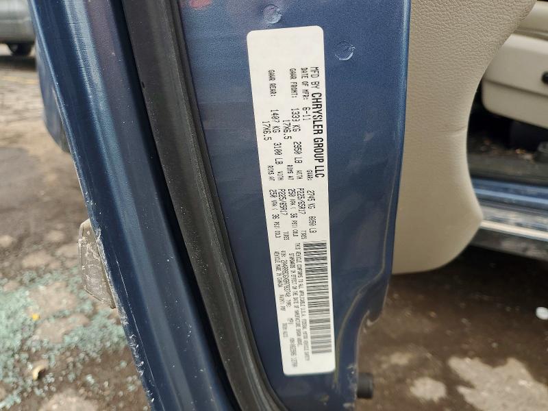 Aukcja sprzedaży 2011 Chrysler Town & Country, vin: 2A4RR8DGXBR783740, numer aukcji: 59792976