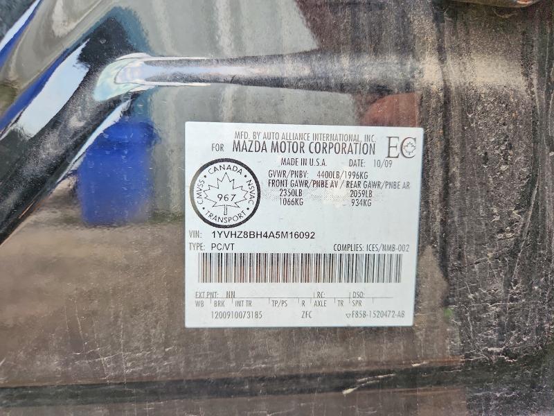 Продажа на аукционе авто 2010 Mazda 6, vin: 1YVHZ8BH4A5M16092, номер лота: 59582356