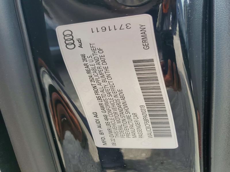 Aukcja sprzedaży 2023 Audi A5, vin: WAUCBCF58PA010319, numer aukcji: 60302466