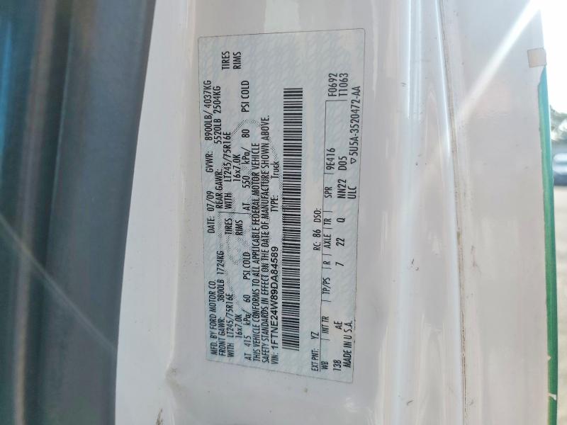 61369506 :رقم المزاد ، 1FTNE24W89DA84589 vin ، 2009 Ford Econoline مزاد بيع