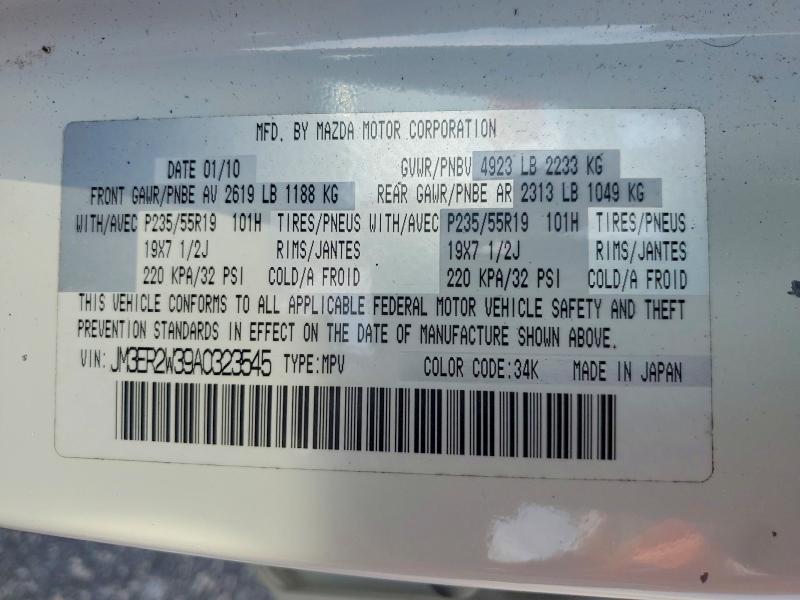 Aukcja sprzedaży 2010 Mazda Cx-7, vin: JM3ER2W39A0323545, numer aukcji: 62938776