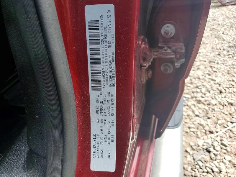 Продажа на аукционе авто 2020 Ram 1500, vin: 1C6SRFFT8LN110506, номер лота: 59835776