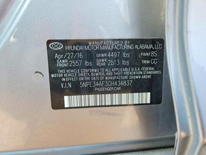 Продаж на аукціоні авто 2016 Hyundai Sonata, vin: 5NPE34AF3GH434837, номер лоту: 60548786