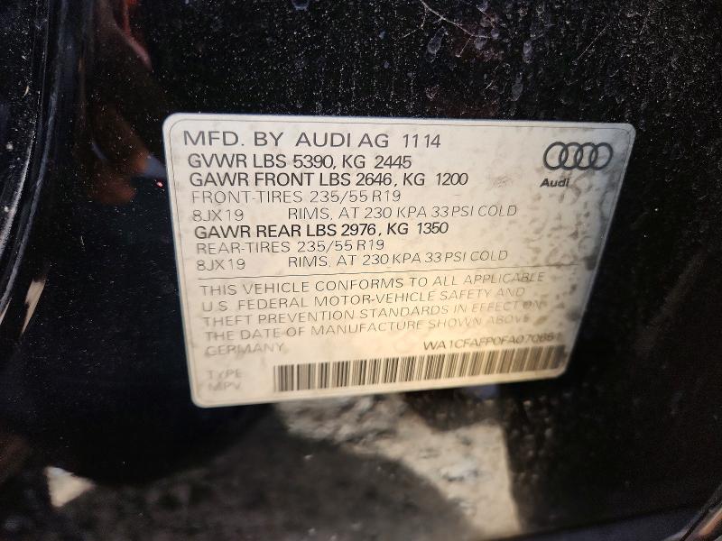 Продажа на аукционе авто 2015 Audi Q5, vin: WA1CFAFP0FA070651, номер лота: 62444956